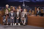 BTS during an interview with host Jimmy Fallon on Sept. 25.