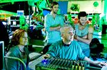 James Cameron on set for Avatar in 2009.