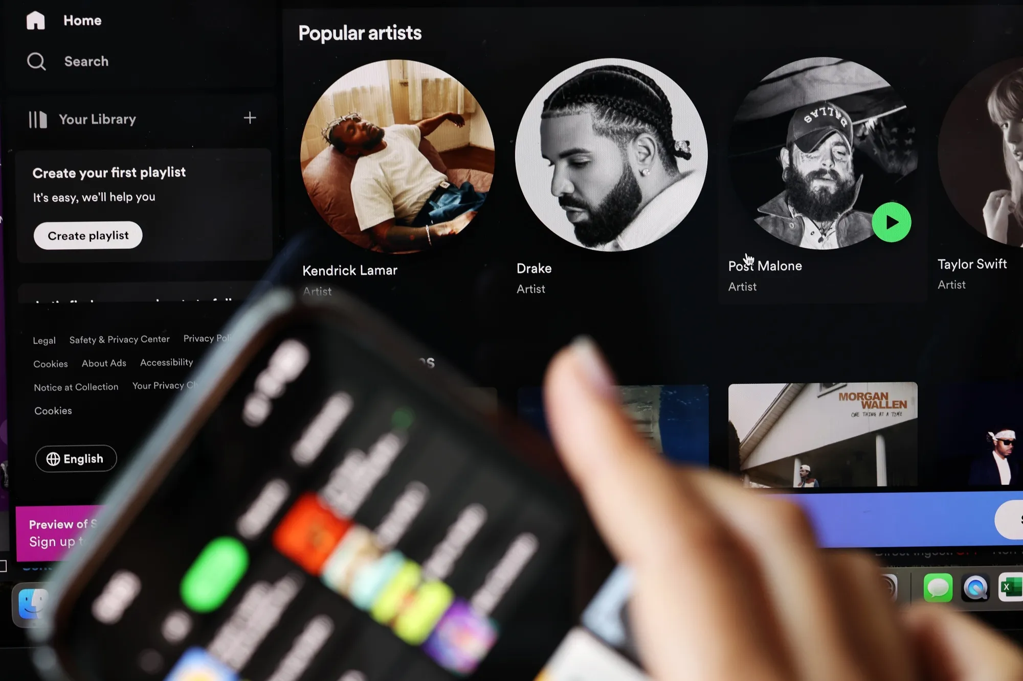The Spotify app.