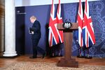 Boris Johnson after reaching a Brexit trade deal, in Downing Street on Dec.&nbsp;24.&nbsp;