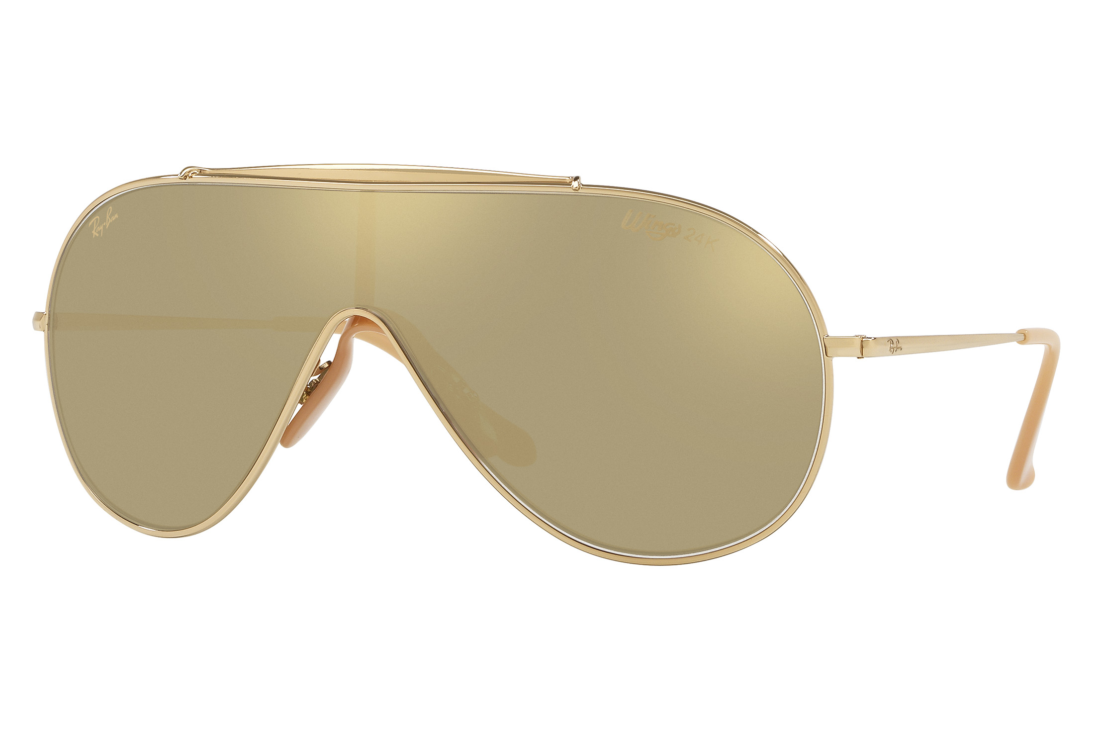 24K Gold-Plated Aviator Sunglasses 