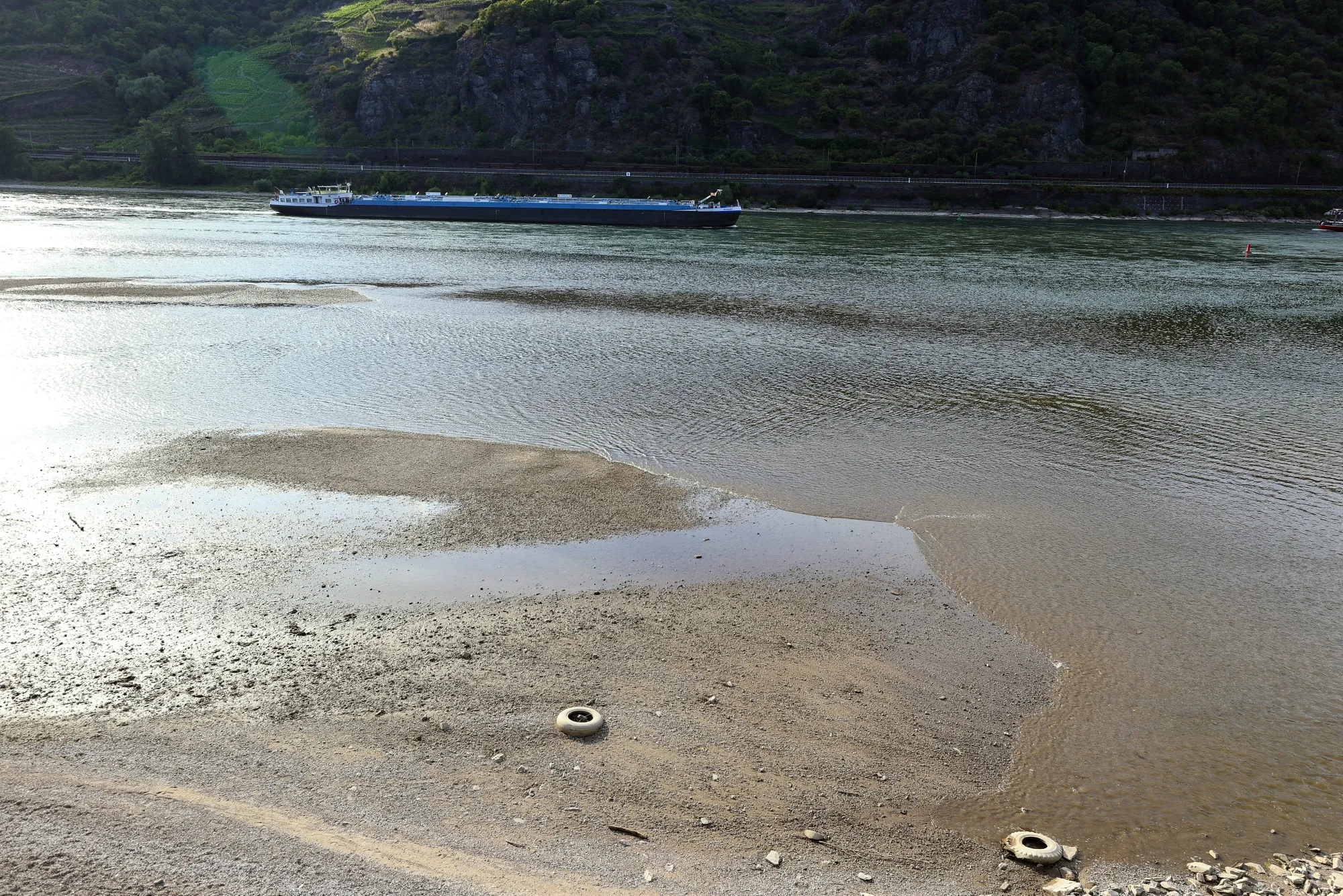 The Rhine River is western Europe’s most important waterway.