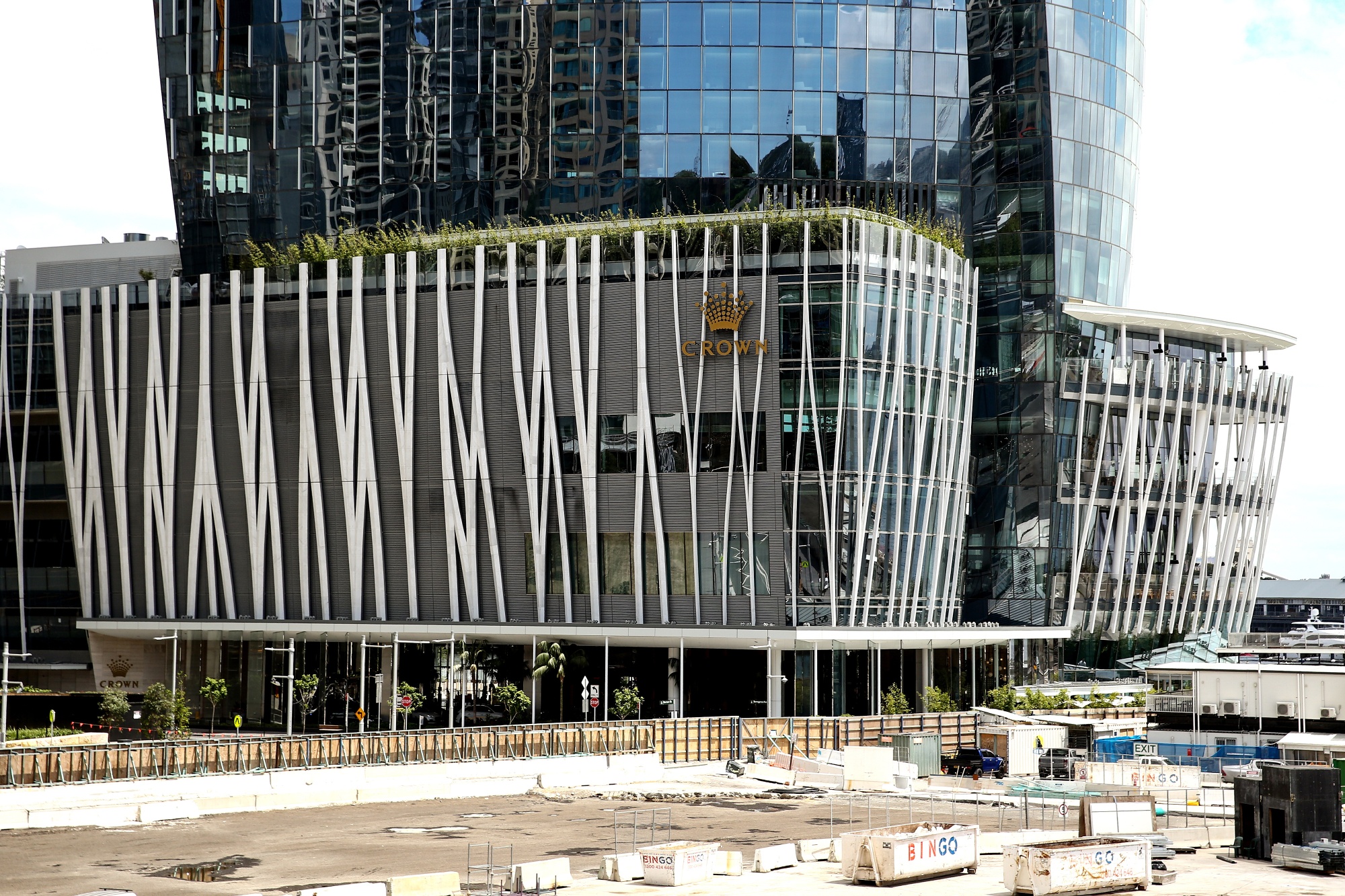 The Crown Resorts Barangaroo South luxury hotel resort and One Barangaroo Crown residences development in Sydney, on Feb. 10.