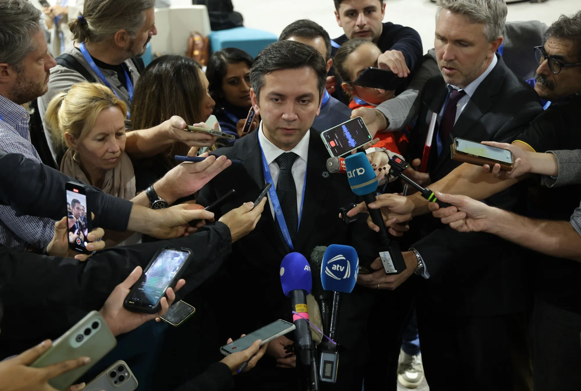 Yalchin Rafiyev at COP29 Climate Conference on Nov. 22.