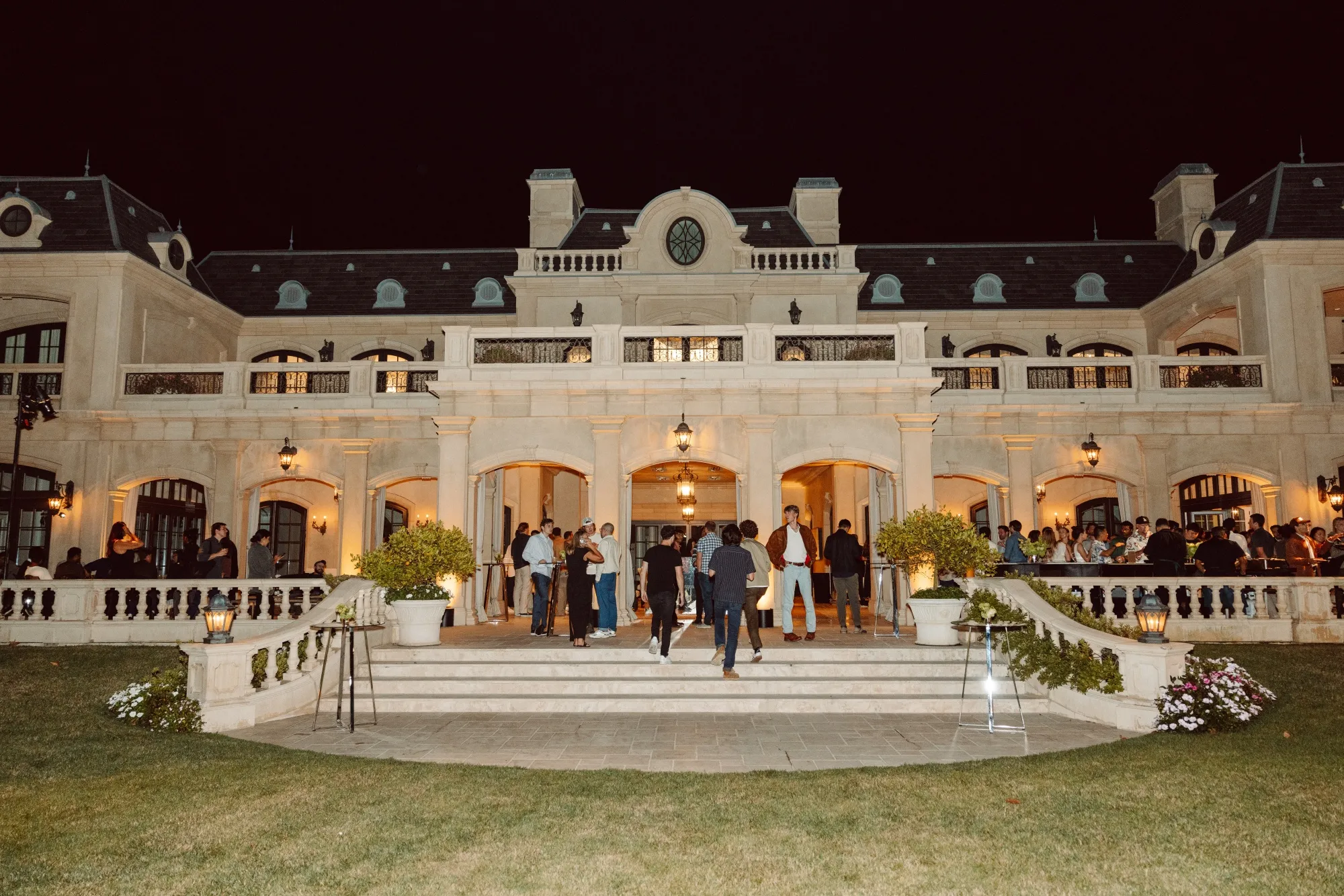 Participants of Andreessen Horowitz's Speedrun accelerator at a Los Angeles party.