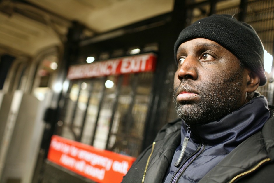 Darius inside an MTA subway station.