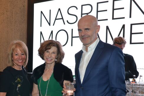 Lisa Dennison with Christine and Andy Hall