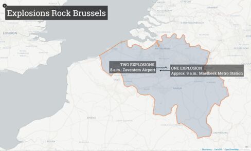 Map of Brussels