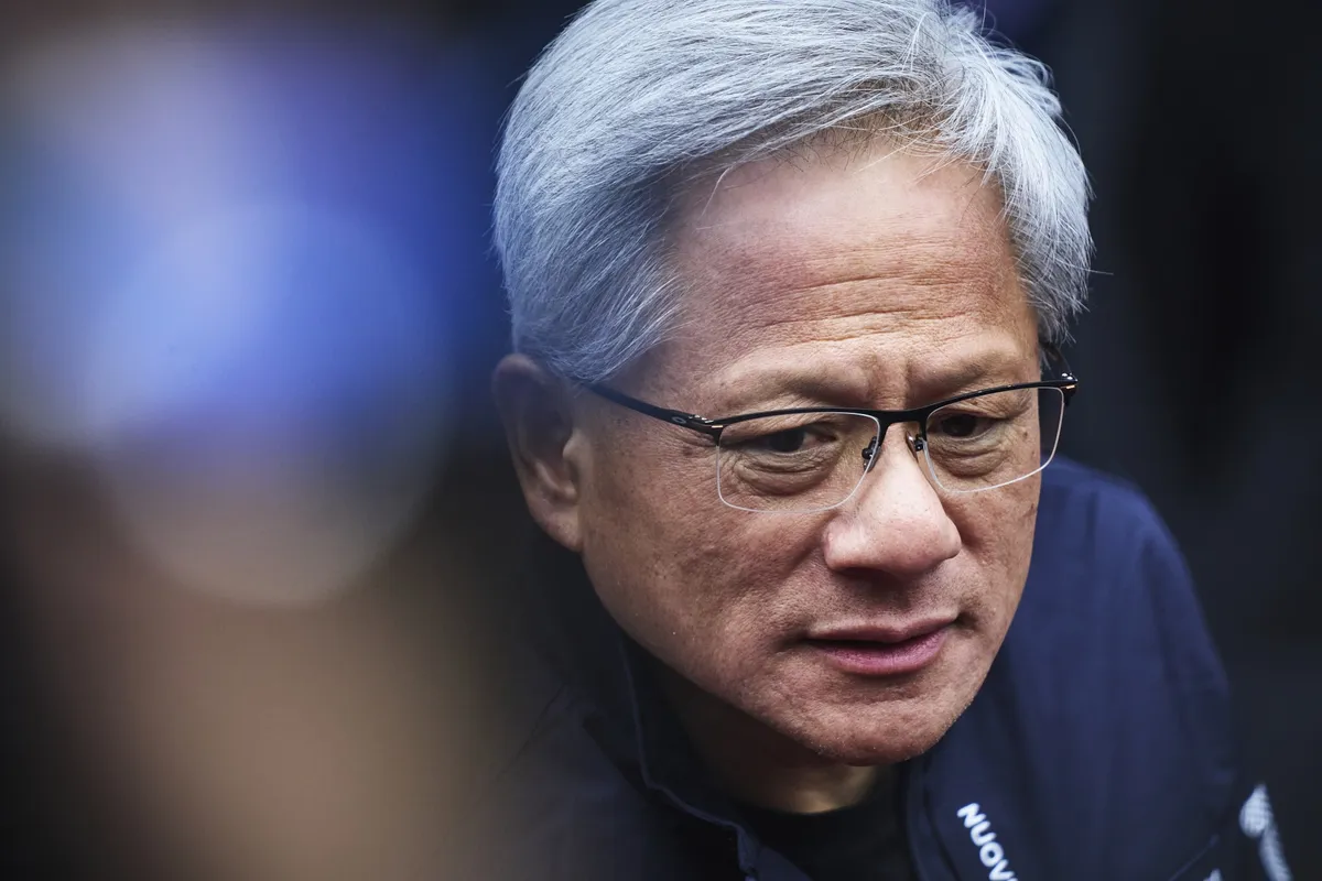 مدیرعامل Nvidia Corp، جنسن هوانگ، در مراسم افتتاحیه کارخانه SPIL Tan Ke شرکت می کند.