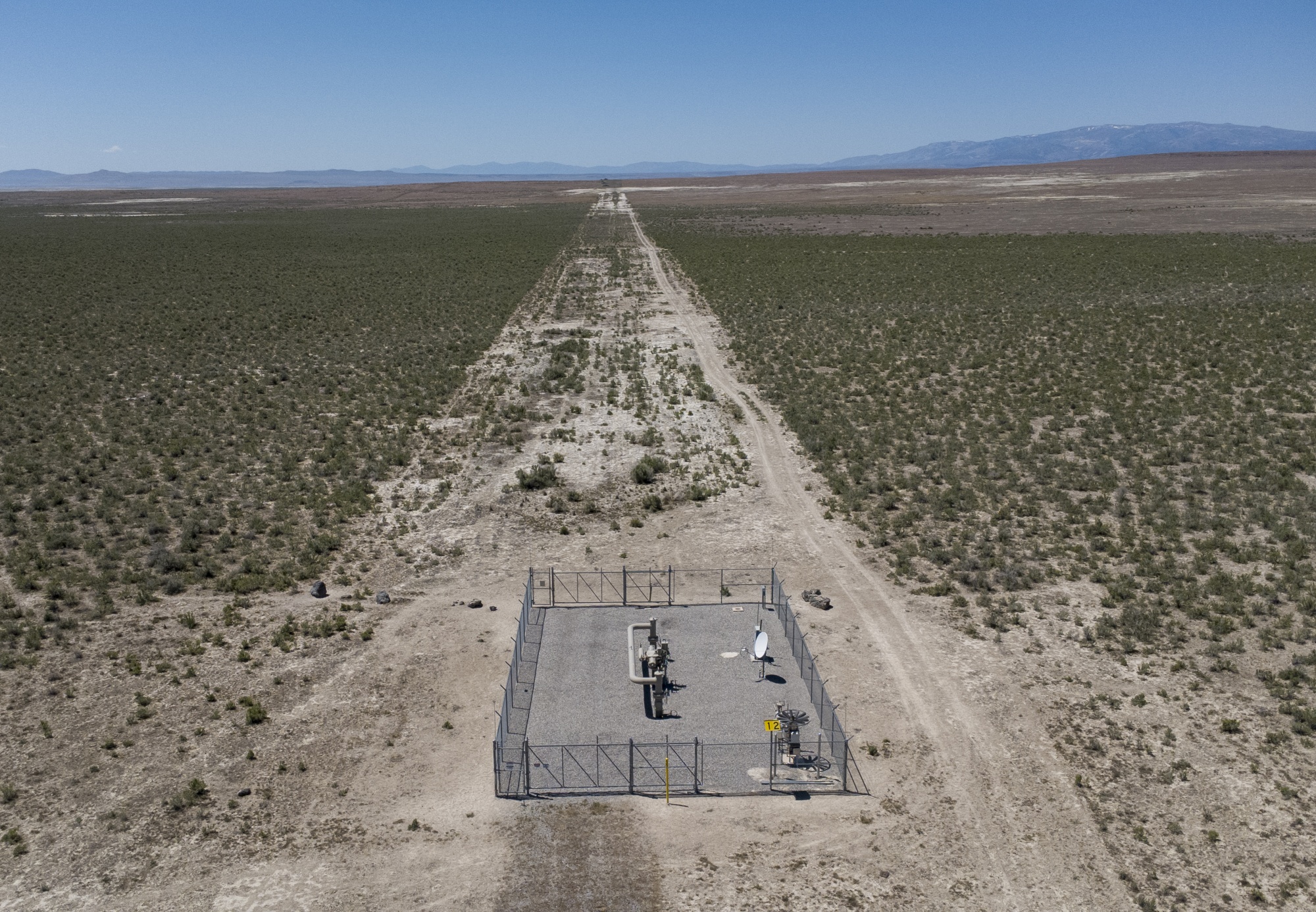 The Ruby Pipeline runs through the area where the proposed Stratos Project data center is expected to be built, near Snowville, Utah. Photographer: Natalie Behring/Getty Images