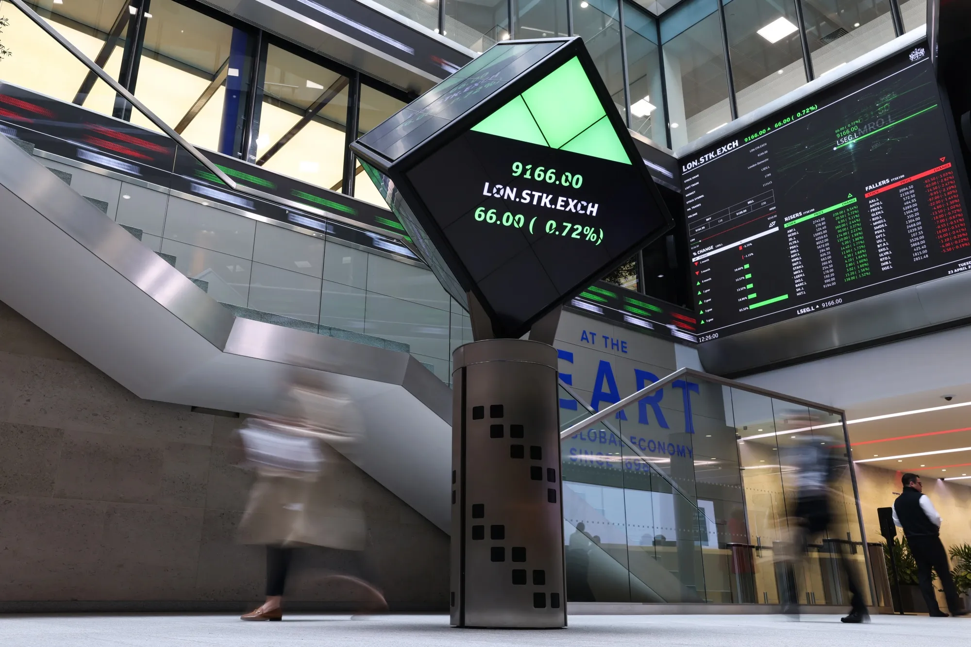 The London Stock Exchange Group Plc in the company's office.