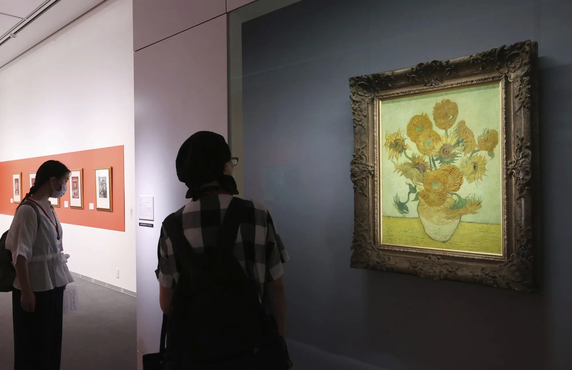 Van Gogh’s Sunflowers displayed at Sompo Museum of Art in Tokyo. 