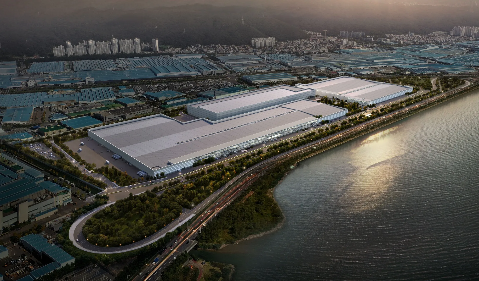 Illustration of Hyundai Motor’s EV-dedicated plant in Ulsan.