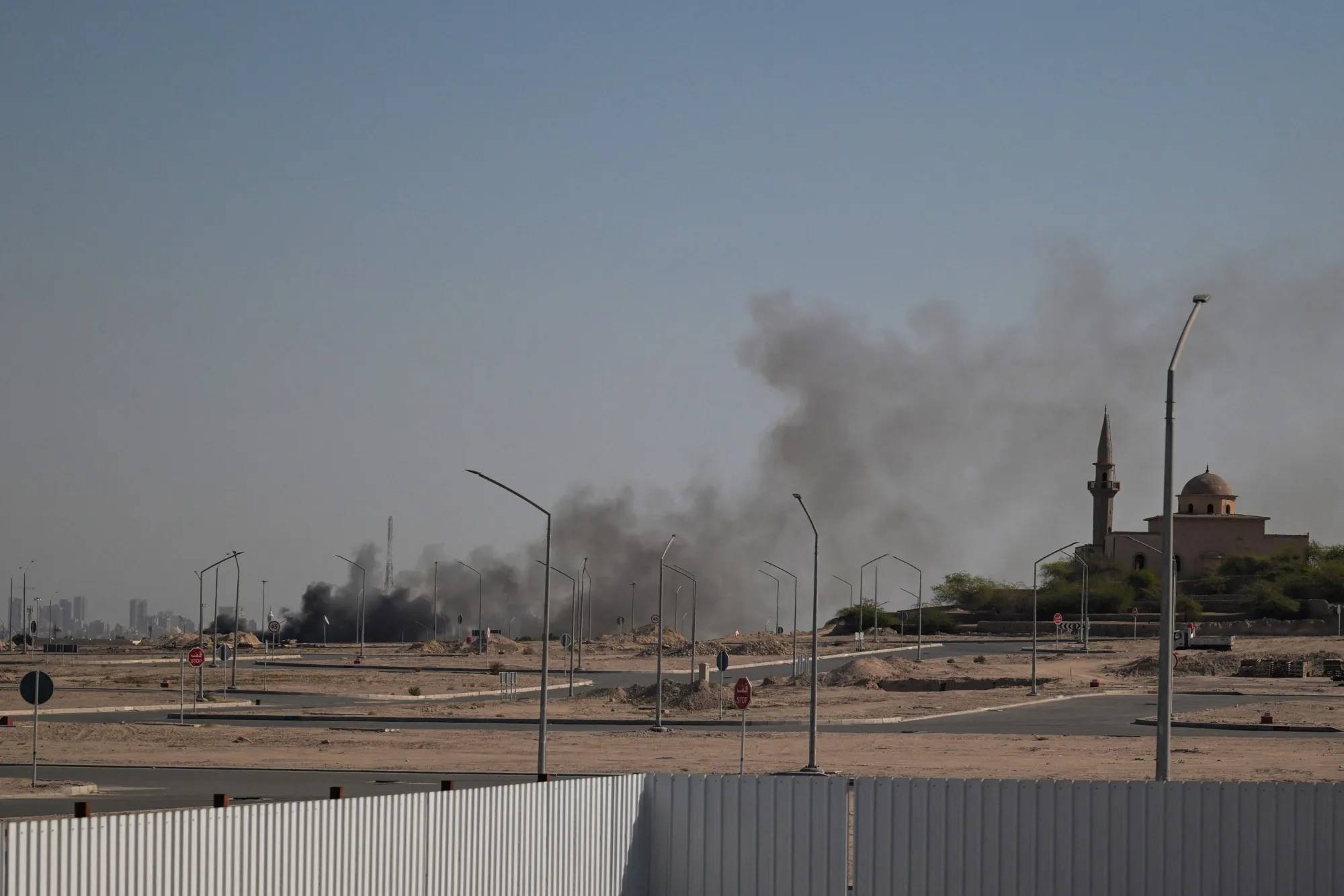 Smoke from a reported Iranian strike&nbsp;in Kuwait City,&nbsp;on March 2.