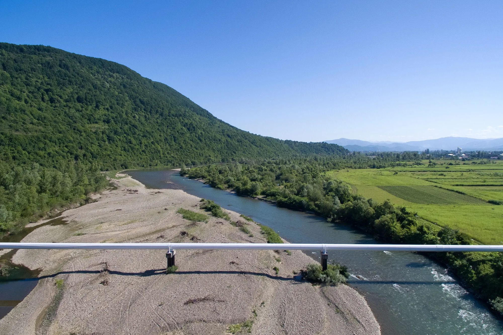 The Druzhba pipeline, near Mukachevo, Ukraine.&nbsp;