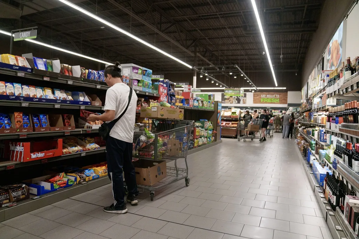 A supermarket in Alhambra, California.