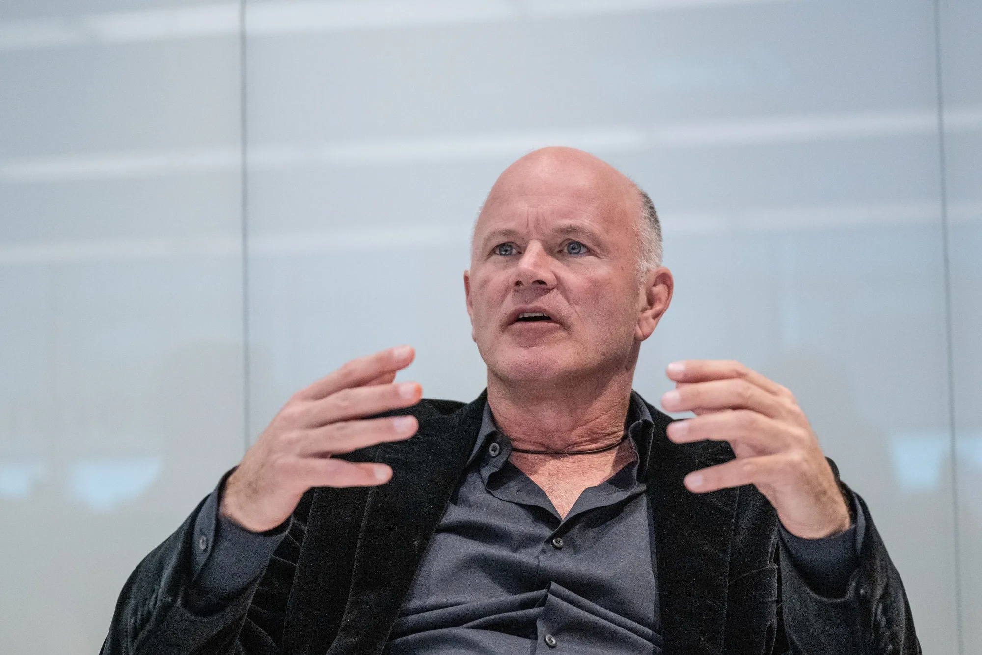 Mike Novogratz during an interview on Nov. 19