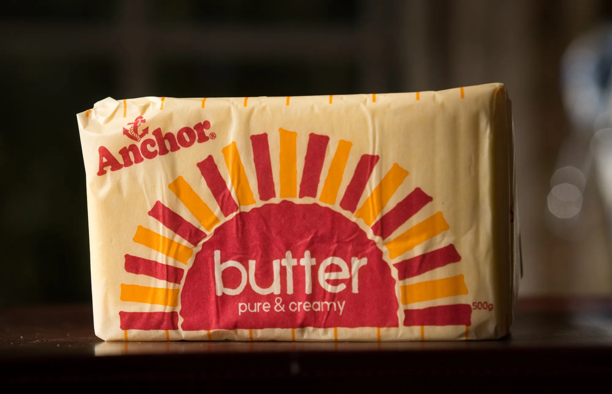A block of Anchor butter.