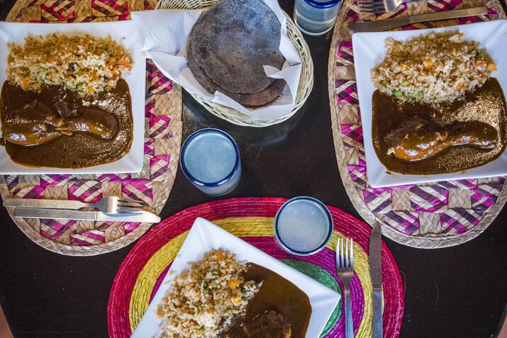 Mole at Milpa Alta, a restaurant in a rural area of Mexico City.