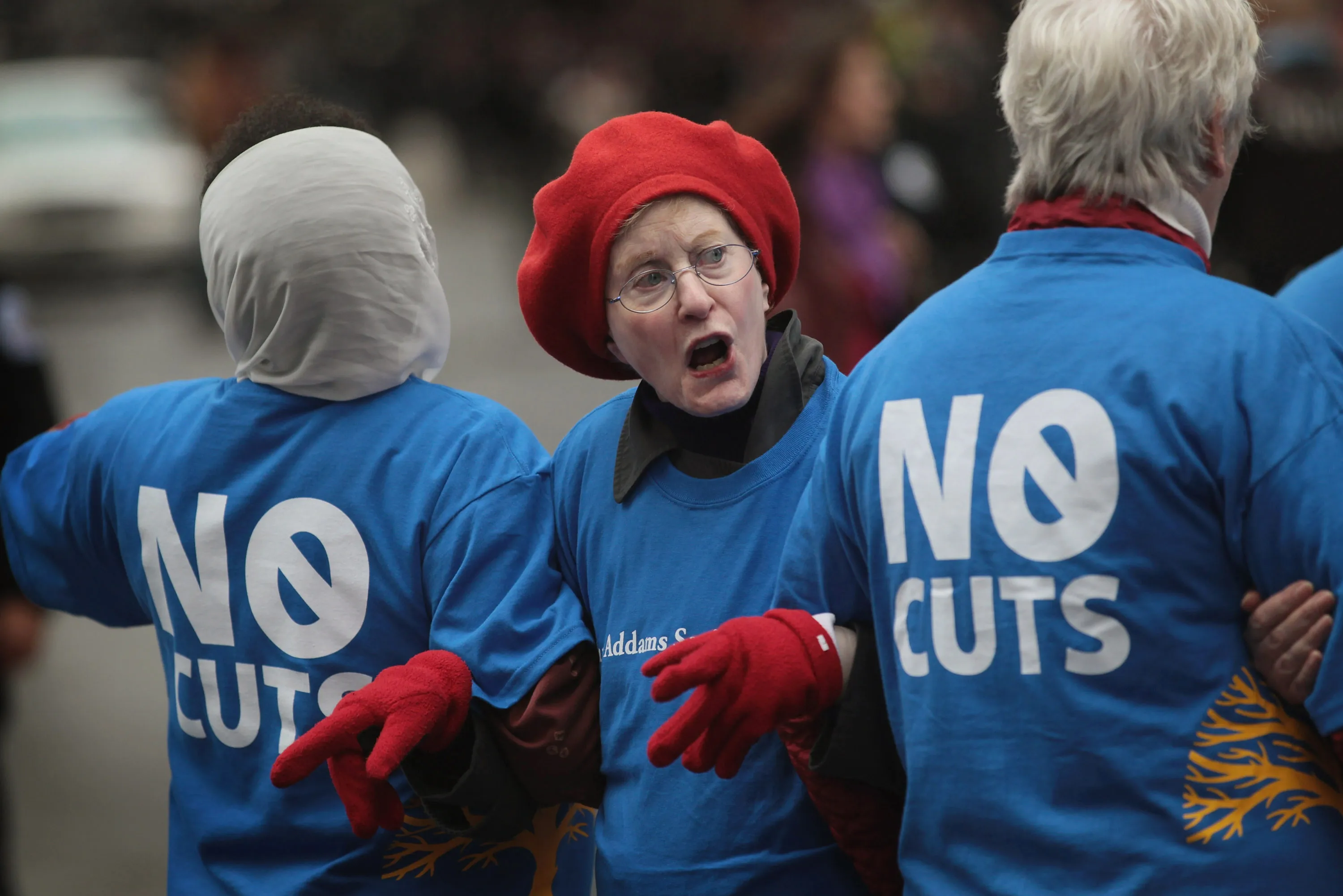 Who will protect Medicare for seniors? Photographer: Scott Olson/Getty Images