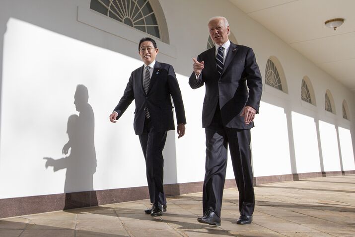 President Biden Welcomes Japanese Prime Minister Kishida Fumio To The White House