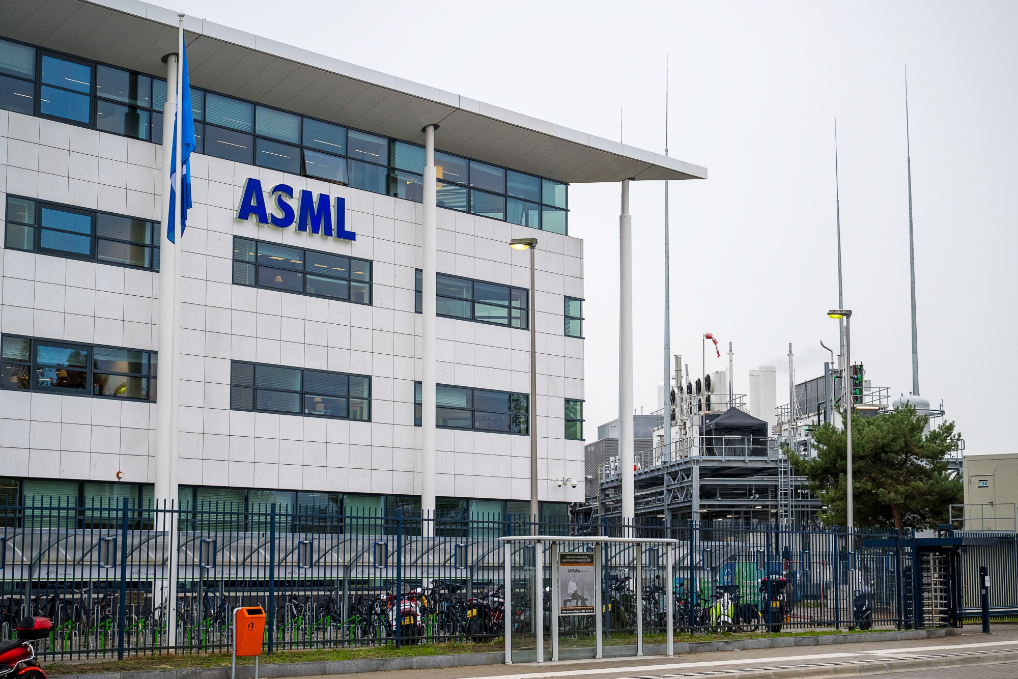The ASML Holding NV headquarters in Veldhoven, Netherlands, on Friday, Nov. 14, 2025. "Better lithography means better resolution, better accuracy and better productivity. And we're going to work basically on those three axes for many, many years." ASML Chief Executive Officer Christophe Fouquet said.