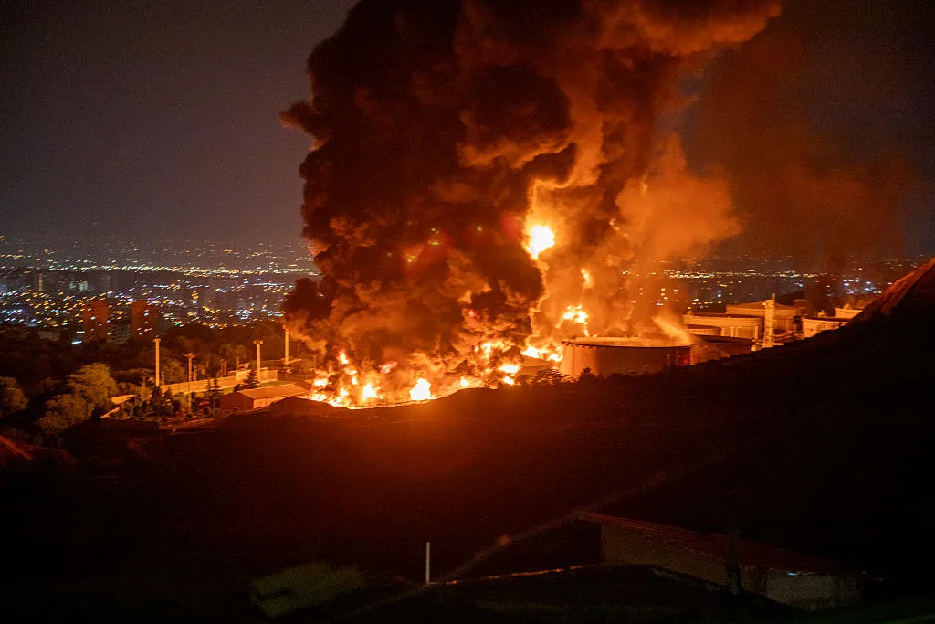 Iran is on fire.