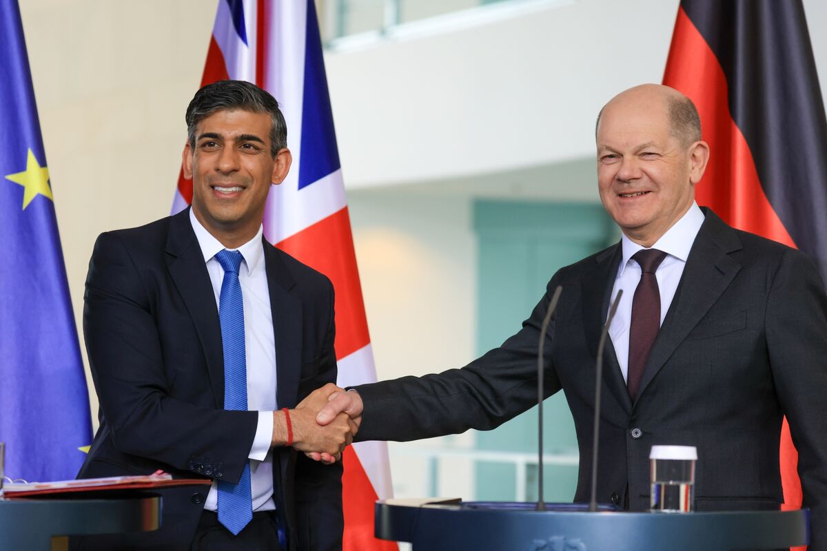 Rishi Sunak, Olaf Scholz Find Common Cause to Support Each Other on ...