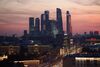 The skyscrapers of the Moscow International Business Center, also known as 'Moscow City,' stand on the city skyline at dusk in Moscow, Russia, on Friday, June 15, 2018. President Vladimir Putin has spent six years and more than $11 billion preparing nearly a dozen Russian cities to host the soccer World Cup, the biggest such event the country’s held since the collapse of the Soviet Union.