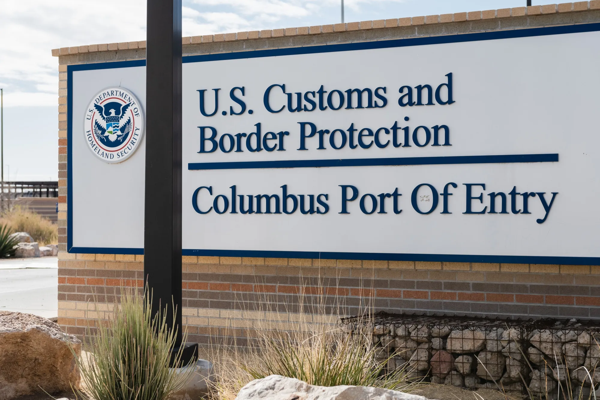 The US Customs and Border Protection port of entry in Columbus, New Mexico.