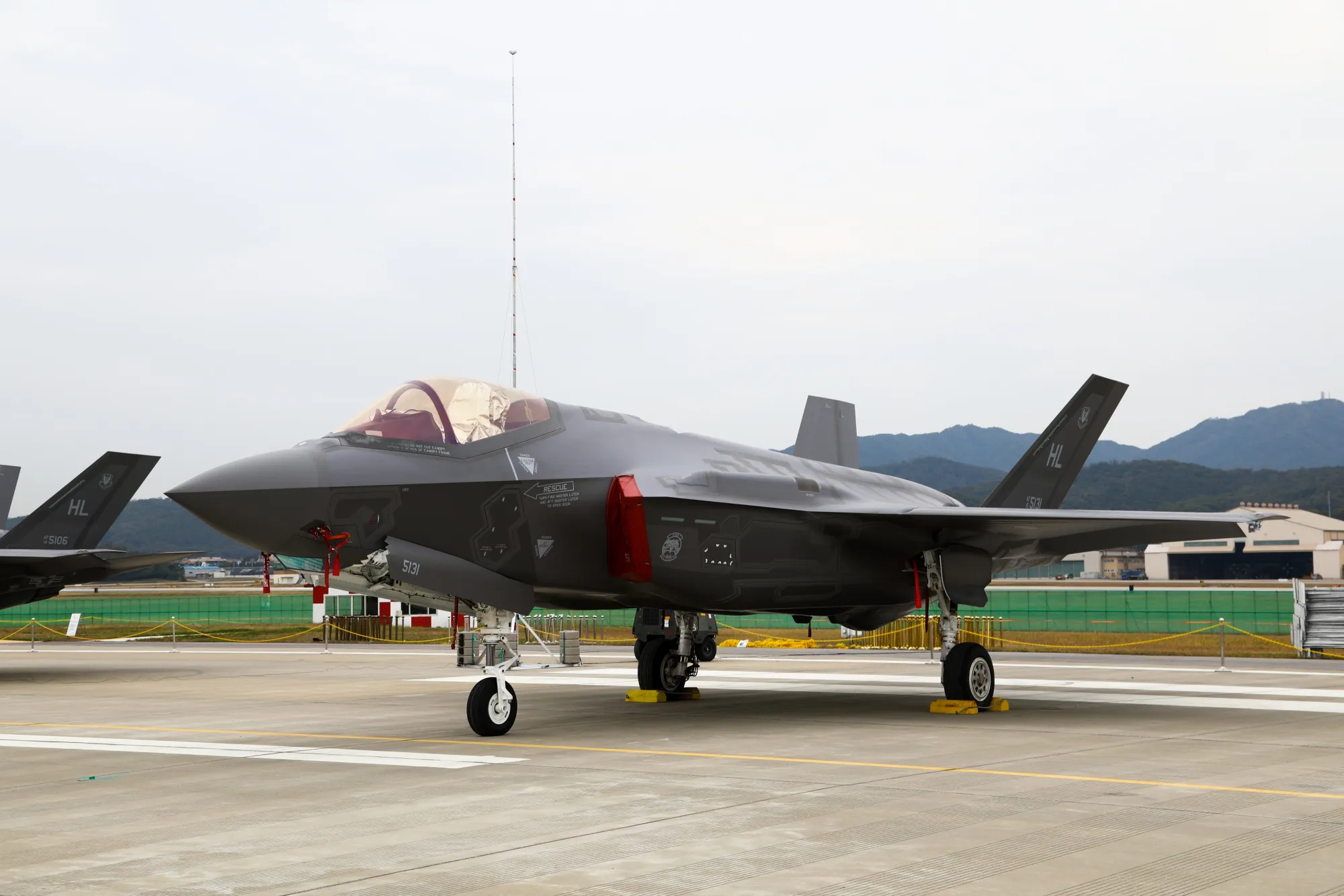 A US Air Force F-35A stealth fighter jet, manufactured by Lockheed Martin Corp.