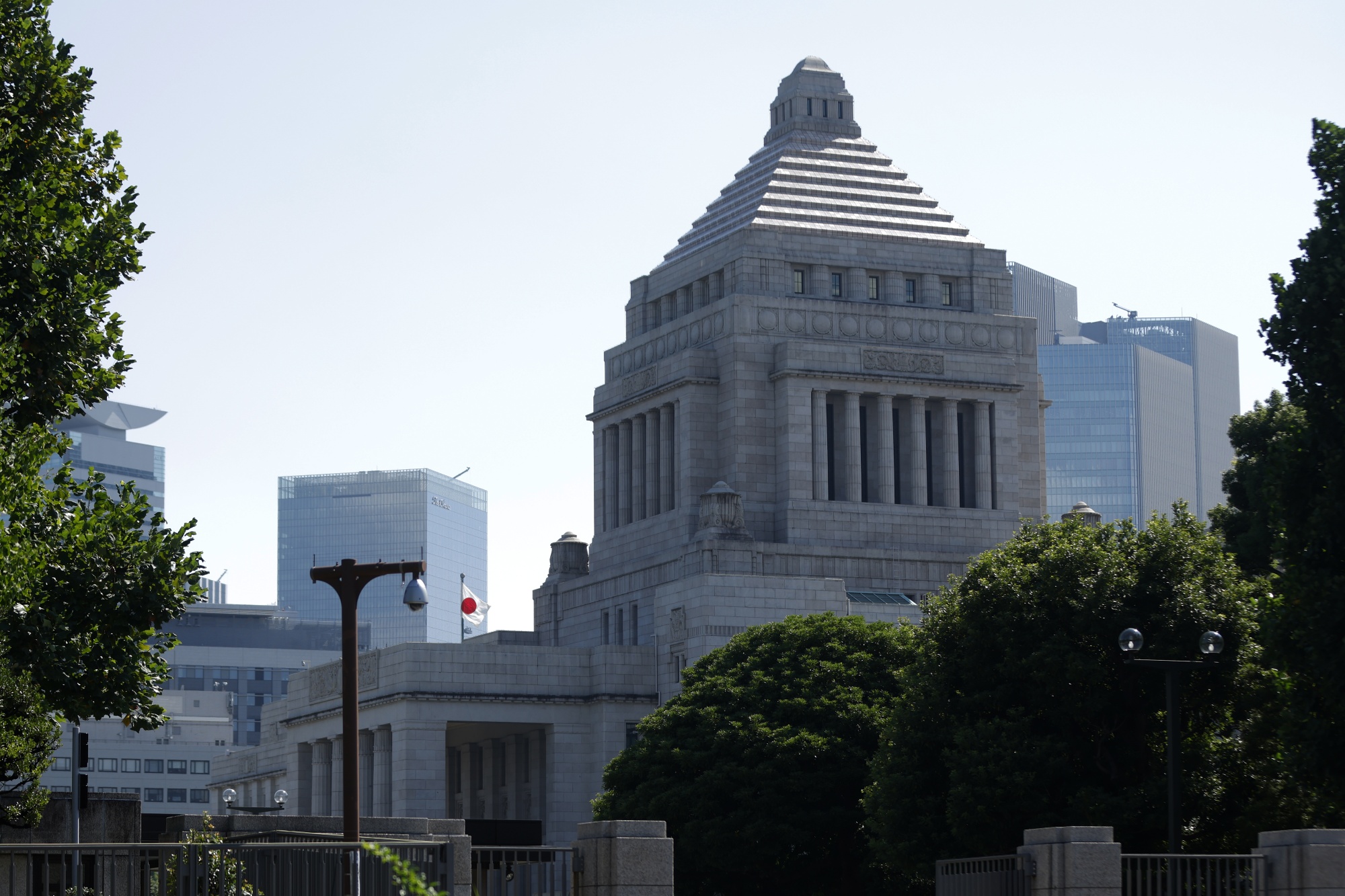 The National Diet building in Tokyo, Japan, on Monday, Sept. 8, 2025. Japan's ruling party faces a tough decision over its future as it searches for a new leader to replace outgoing Prime Minister Shigeru Ishiba, stop the slide in its support at the polls and reassure investors.