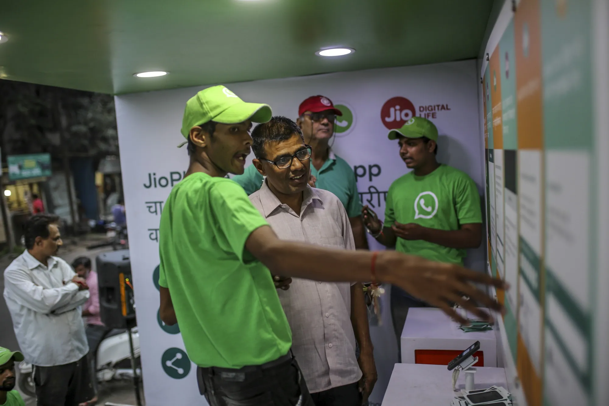 WhatsApp ambassador on a truck