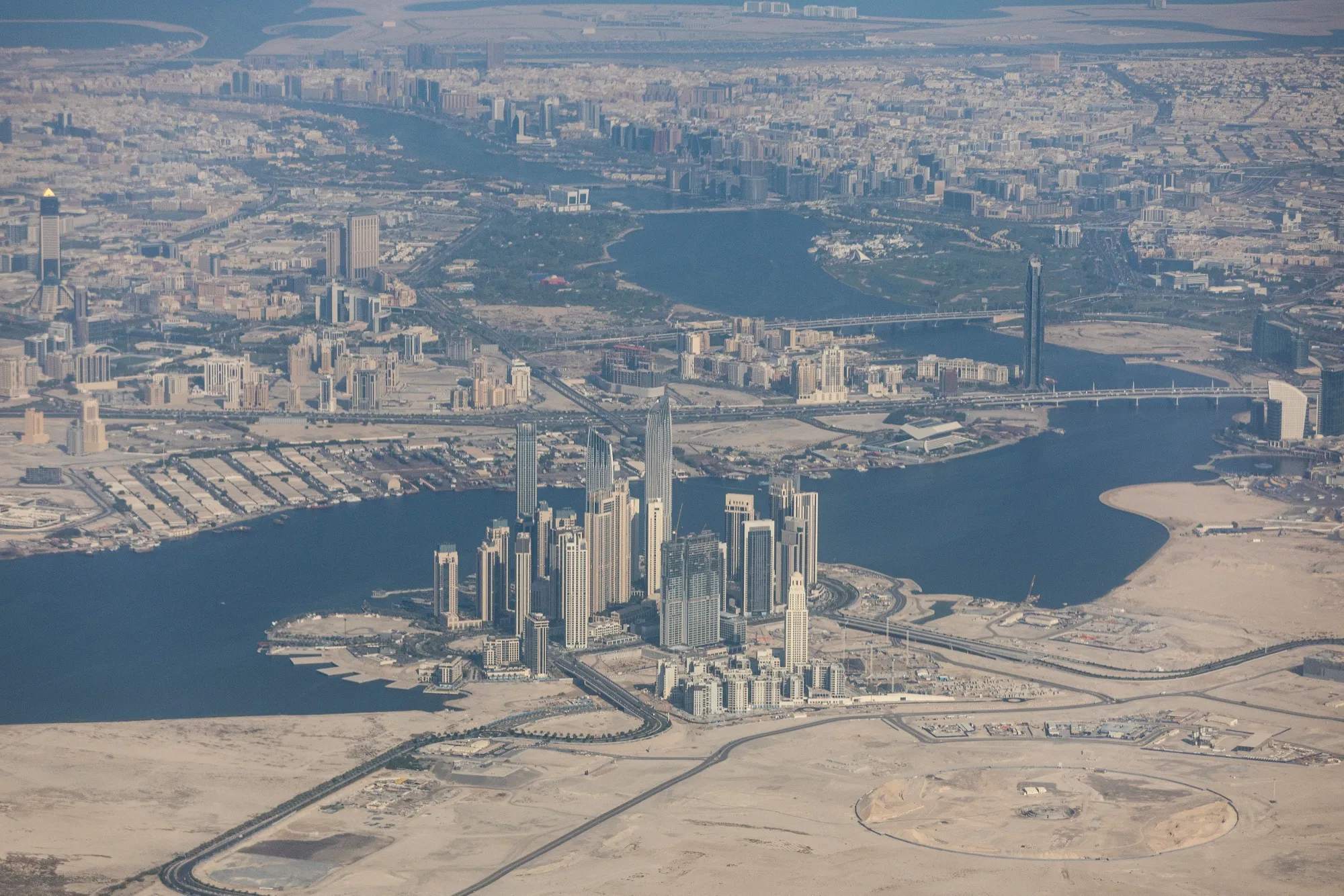 Dubai city skyline.
