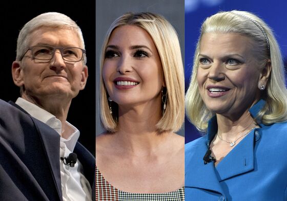 Apple’s Cook, IBM’s Rometty, Ivanka Trump Tout Job Training