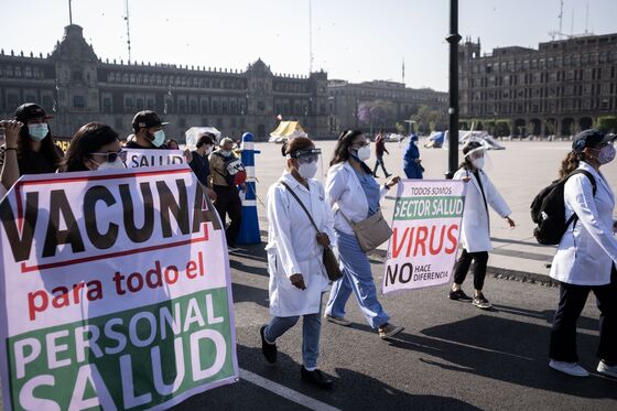 Mexican Health Workers Say AMLO Is Denying Them Covid Vaccines