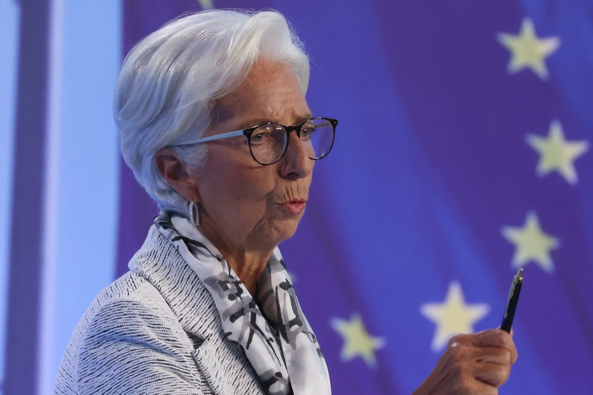 Christine Lagarde&nbsp;in Frankfurt.&nbsp;