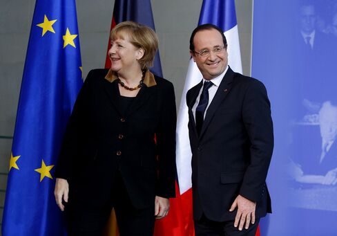 Merkel Looks East for Austerity Allies in Talks With Hollande