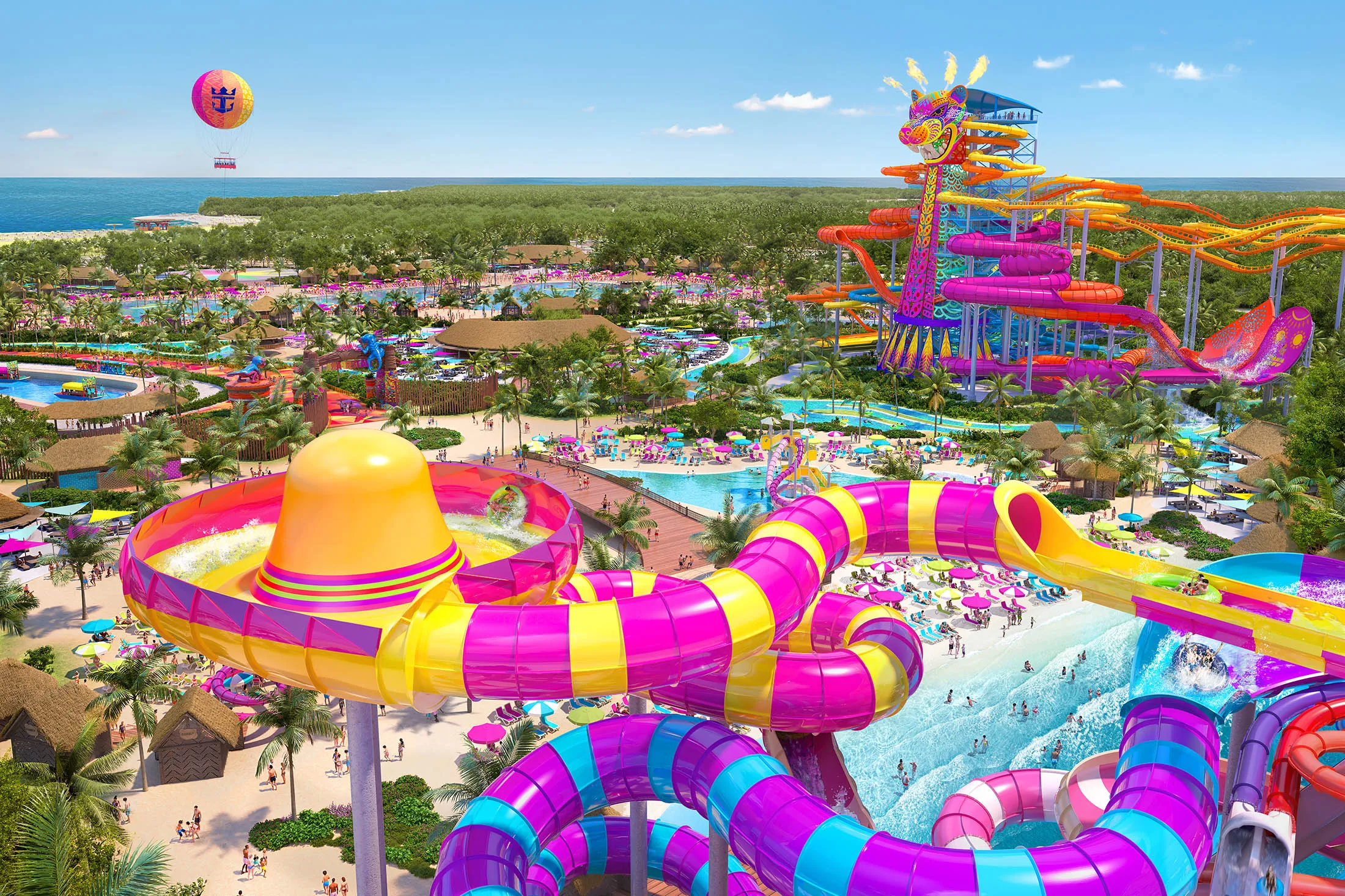 Rendering of Royal Caribbean’s Perfect Day Mexico park.&nbsp;