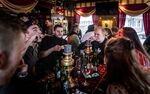 Patrons drink in a cafe&nbsp;in&nbsp;Groningen, northern Netherlands, on Jan.&nbsp;15.&nbsp;Several bar and restaurant owners opened their doors in protest against the Covid-19 restrictions.&nbsp;