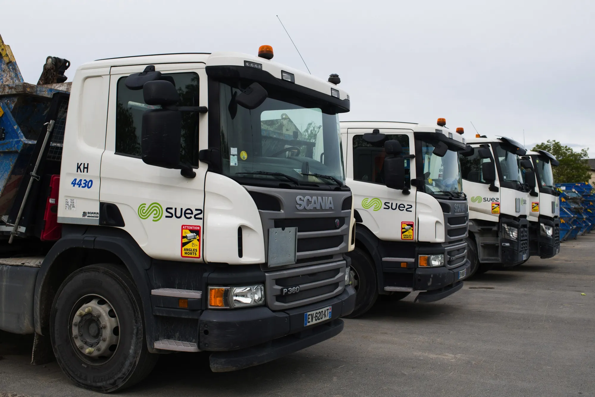 A Suez SA waste recycling site in the Gennevilliers district in Paris.