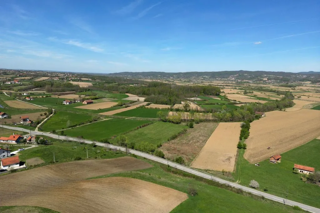 The Jadar valley close to the village of Gornje Nedeljice near Loznica, the area of the planned Rio Tinto lithium mine project.