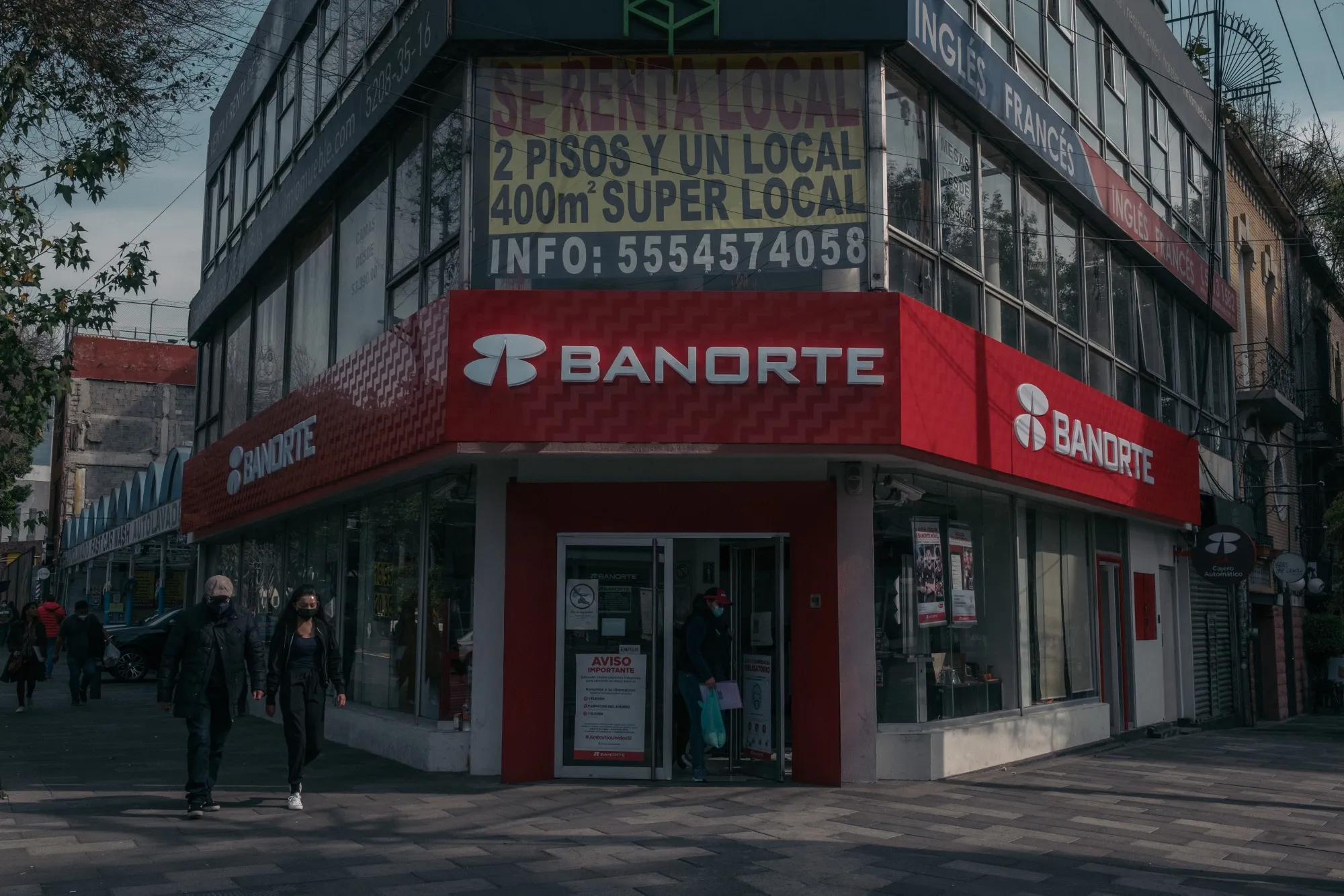 A Grupo Financiero Banorte&nbsp;branch in Mexico City.