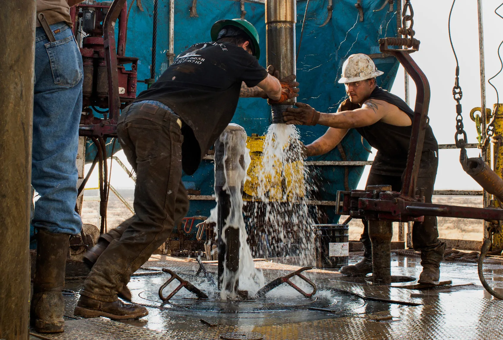 Shale oil production outside of Midland, Texas, on Dec. 12, 2014.
