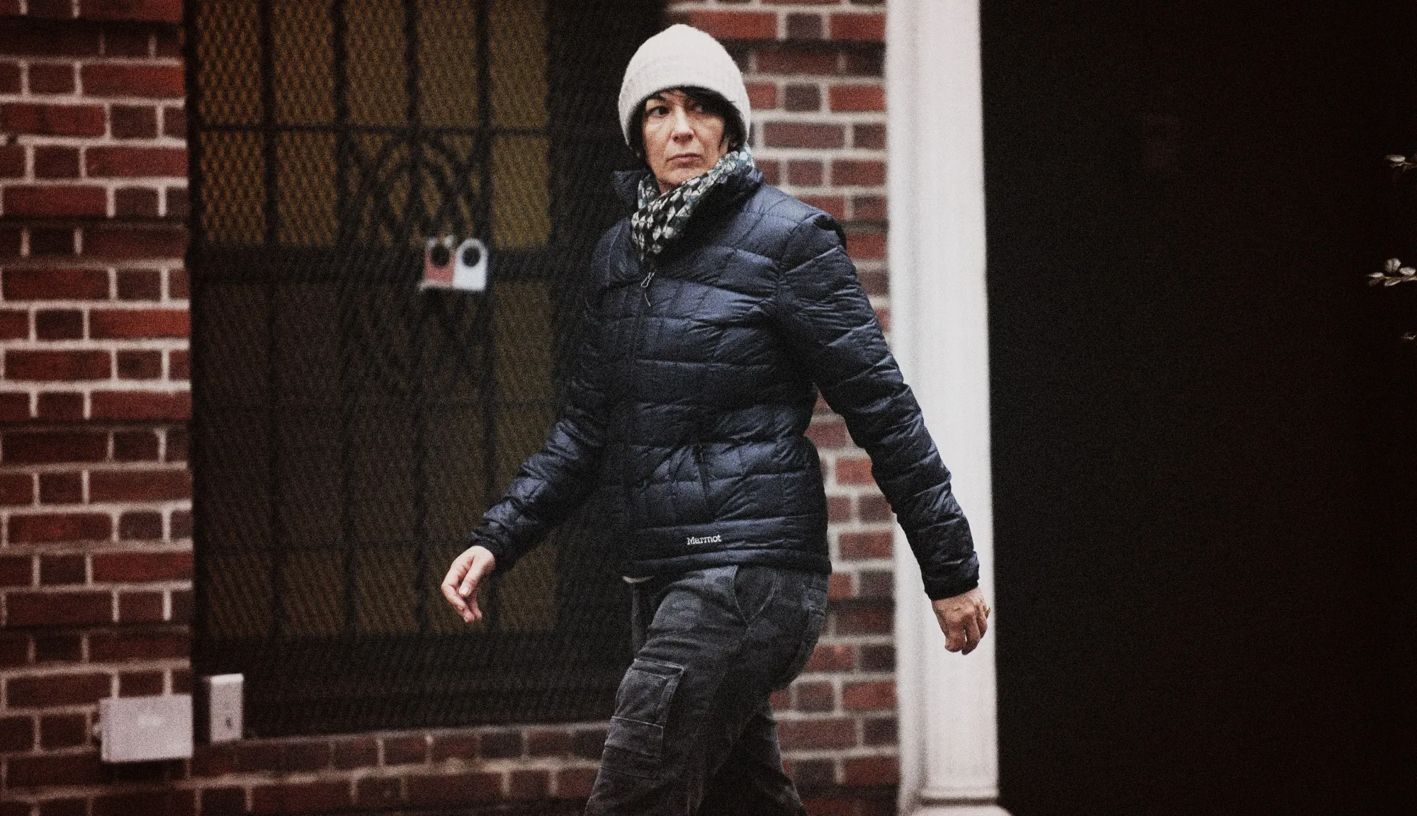 UNITED STATES -January 4: Ghislaine Maxwell, after walking out the side door of her East 65th Street townhouse in Manhattan on Sunday, January 4, 2015. (Photo by Andrew Savulich/NY Daily News Archive via Getty Images)