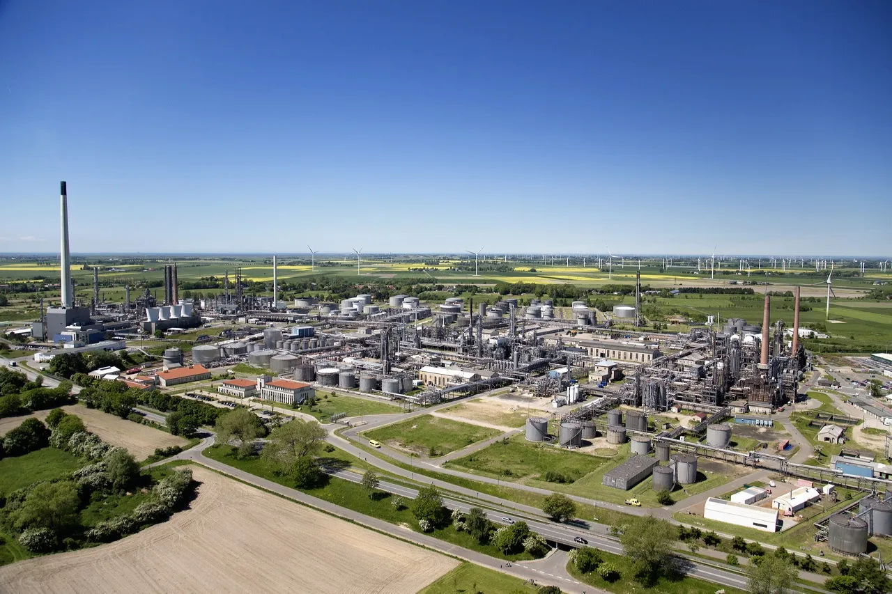 Raffinerie Heide's oil refinery in northern Germany is part of a pilot project with Orsted to produce green hydrogen.