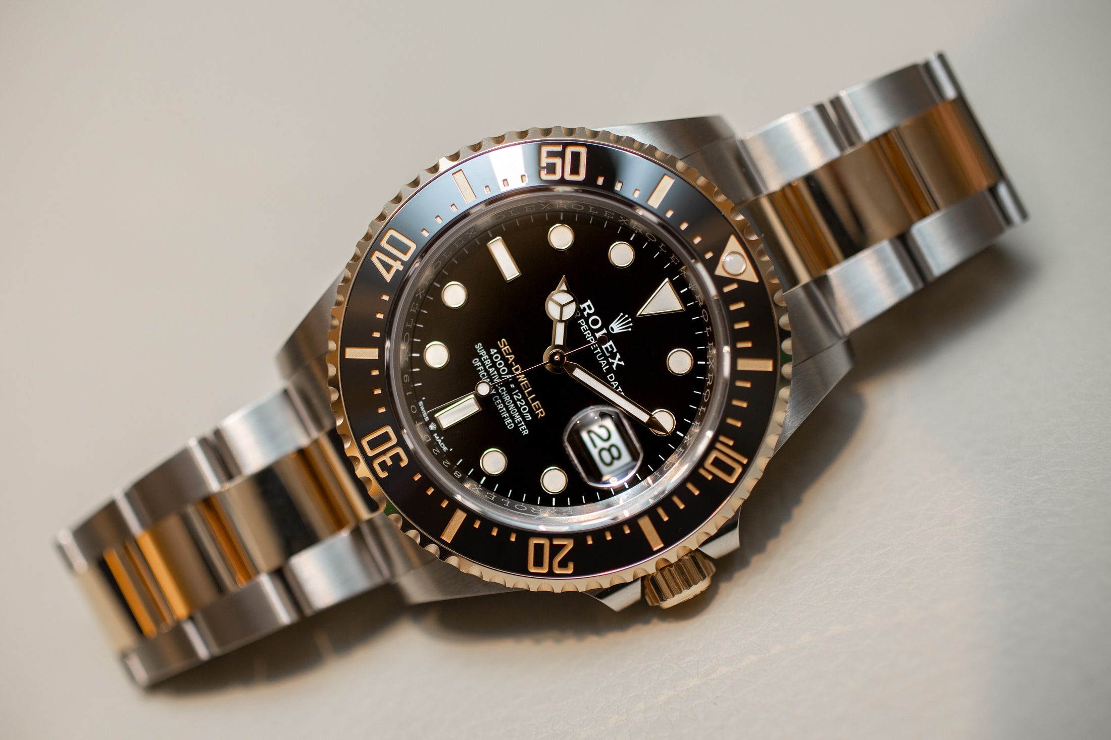 Rolex Sea-Dweller in Two-Tone Steel and Yellow Gold: Hands On - Bloomberg