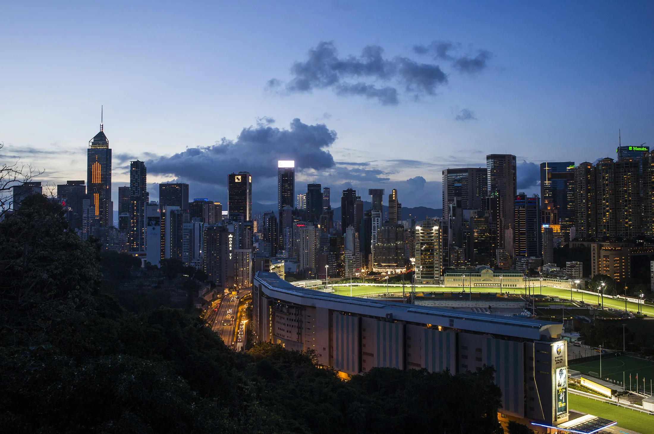 The Hong Kong Jockey Club's&nbsp;racecourse in Happy Valley.
