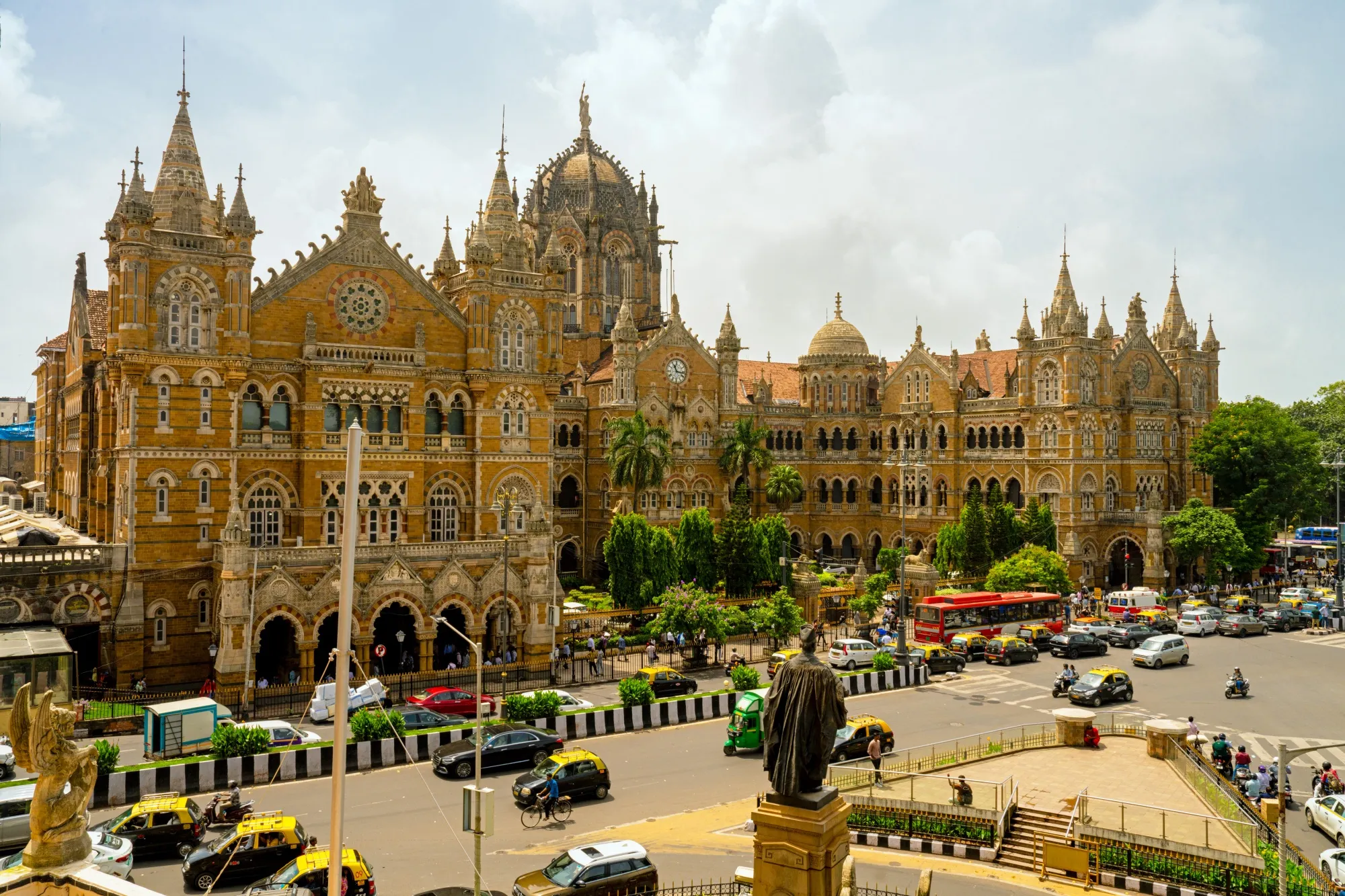 The Chhatrapati Shivaji Maharaj Terminus in Mumbai.