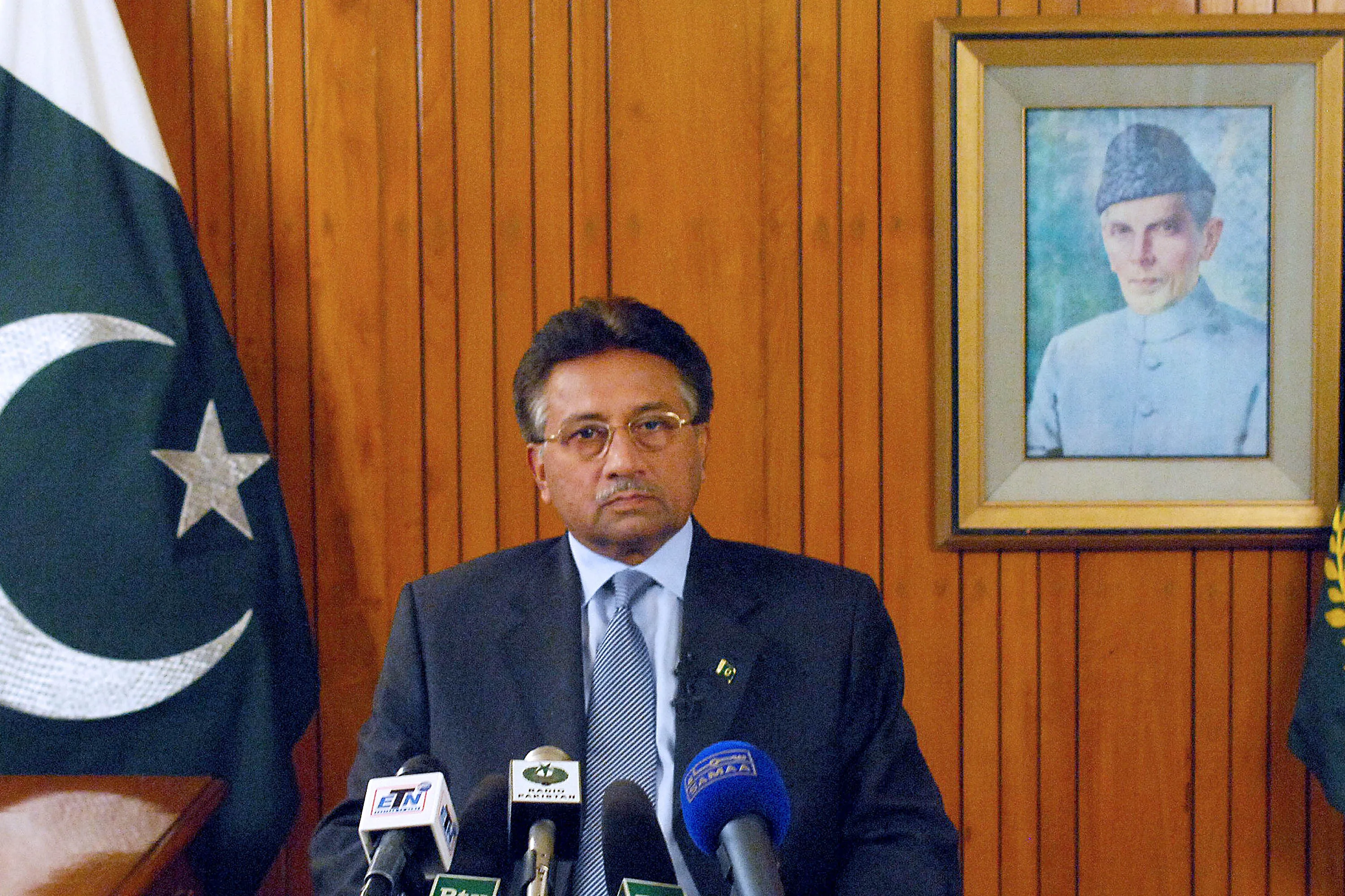 Pervez Musharraf in Islamabad, on Aug. 18, 2008.
